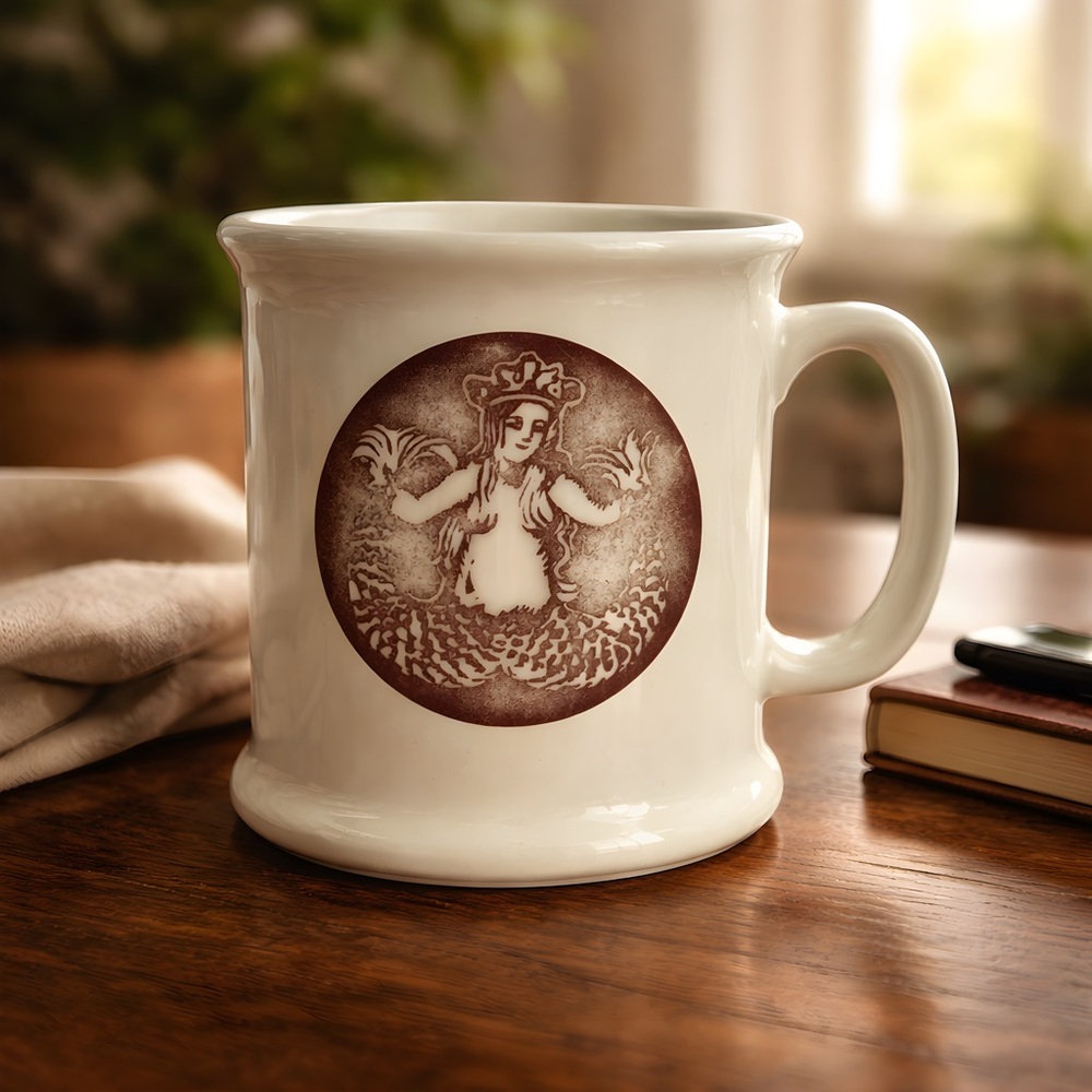 The First Store Starbucks 1912 Pike PL with Mermaid Design